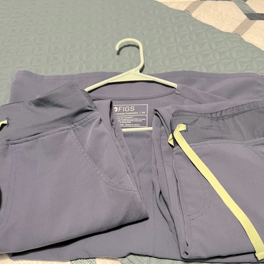 Figs Scrubs Space Navy XS/XSP SET